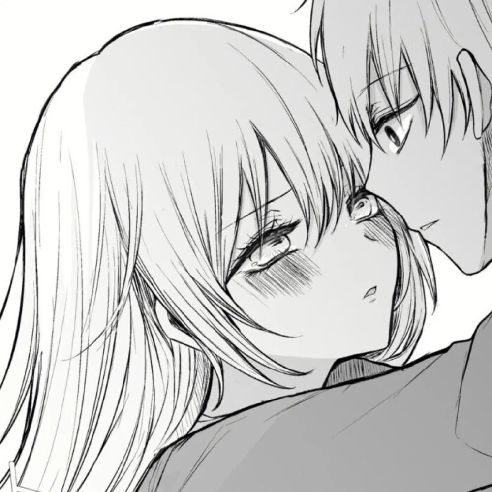 敲赞的黑白漫画风动漫情头