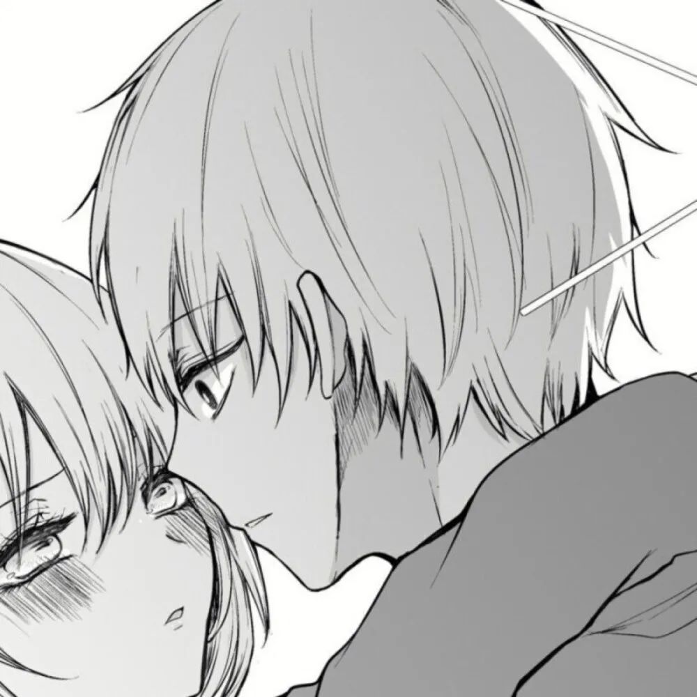 敲赞的黑白漫画风动漫情头