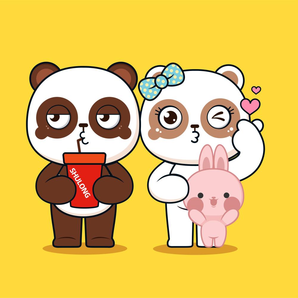 咖咖熊与可可熊据说每个人都会被这对熊猫情侣暖到