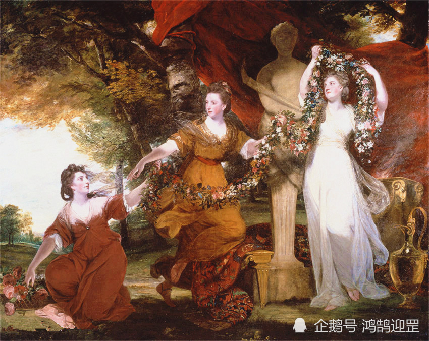 美惠三美神,寓意妩媚优雅美丽的三名仙女,油画家笔下的最爱_腾讯新闻