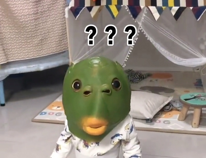 爸将儿子变成鱼头怪走红娃被坑的迷糊网友突然变异