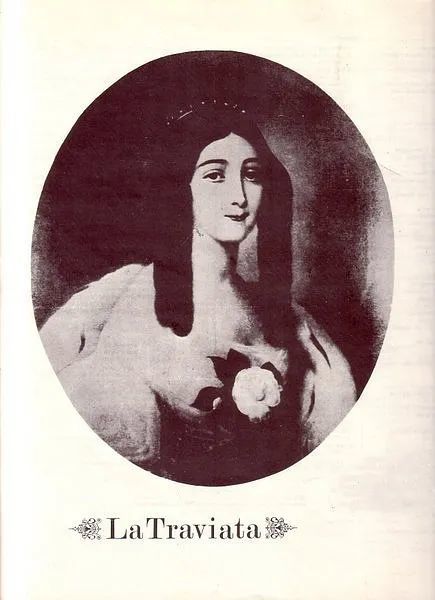 茶花女的原型玛丽·杜普莱西画像玛丽·迪普莱西嫁给一位法国贵族不久