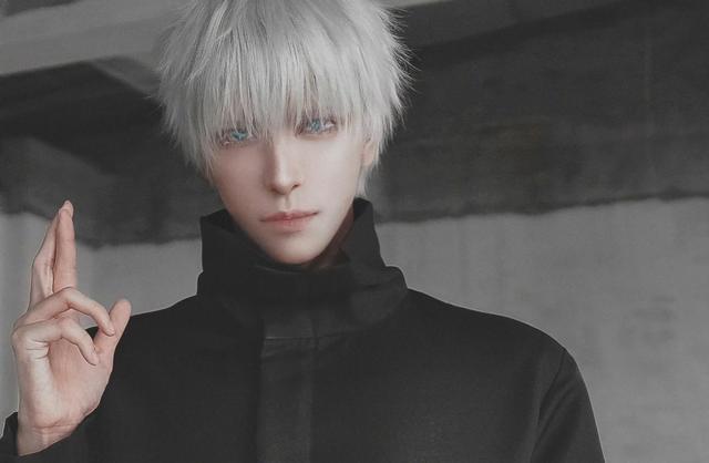 咒术回战 五条悟被靓仔cos 八犬小哥比mappa更懂五条悟 咒术回战 Cosplay 八犬 五条悟