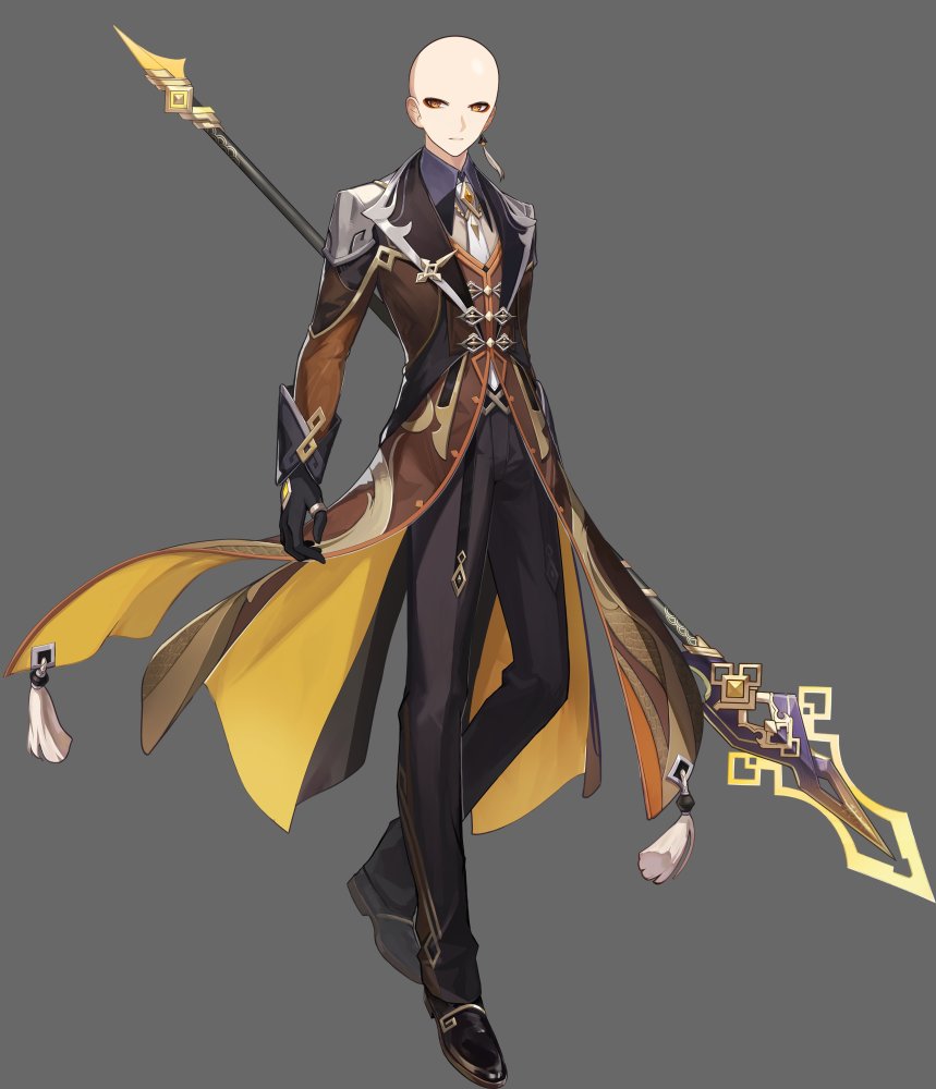 说实话,我确实有两张钟离的光头照(其他玩家制作的),本来是不想分享