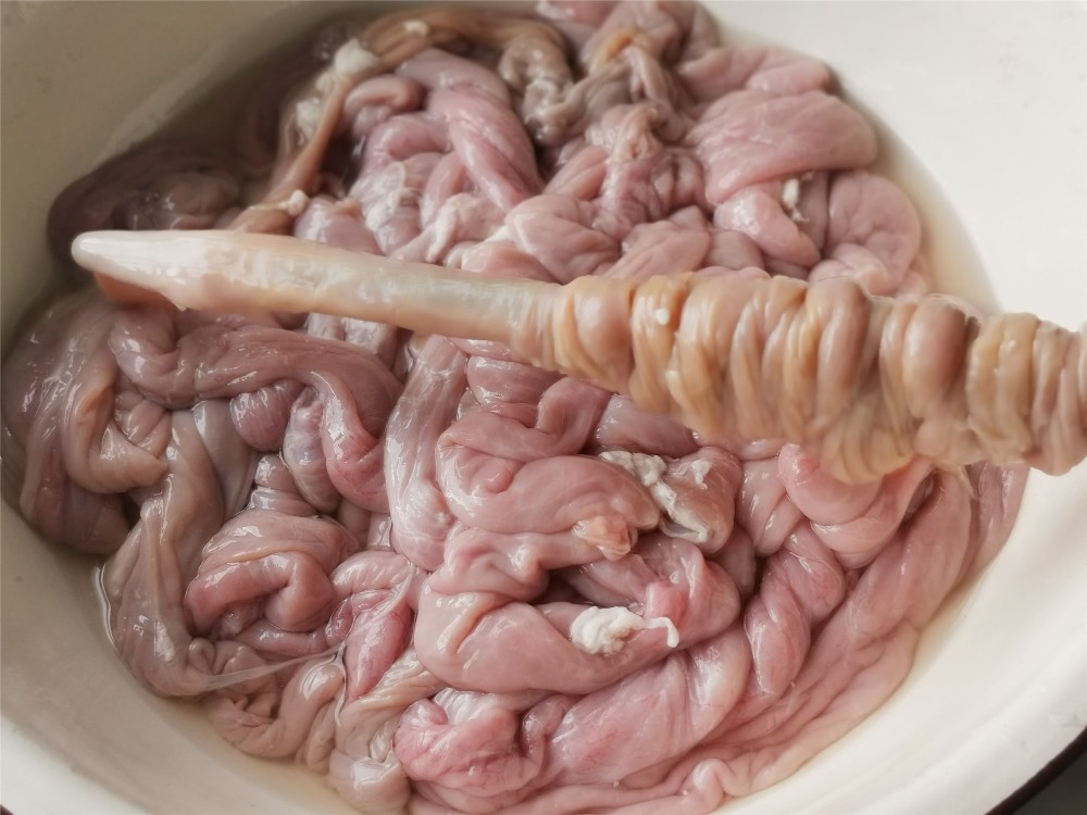 猪苦肠怎样清洗?