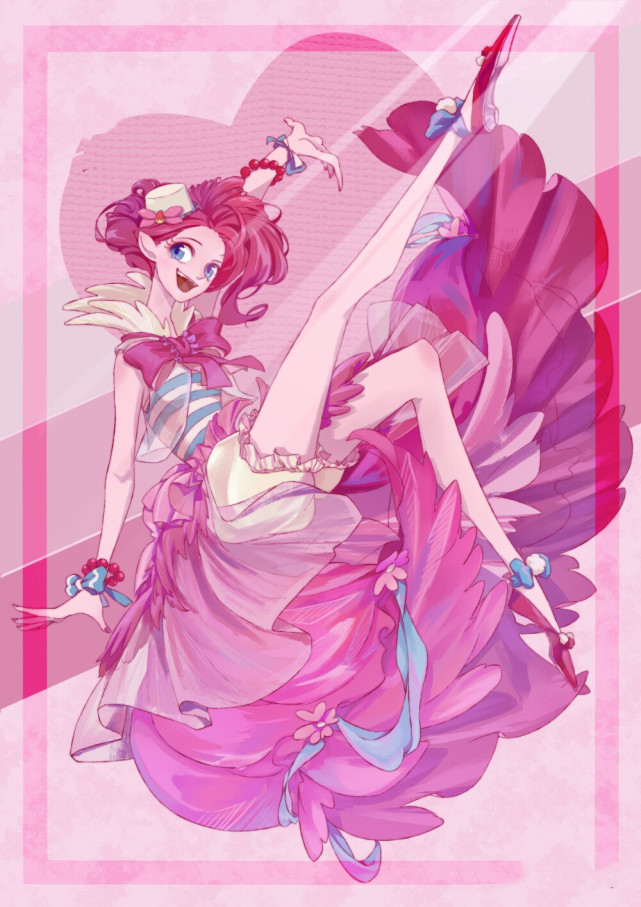 小马宝莉拟人作品又出新作珍奇像出嫁公主碧琪的美腿比人还高