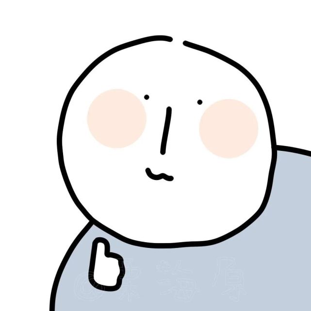 小蓝人头像太可爱了吧