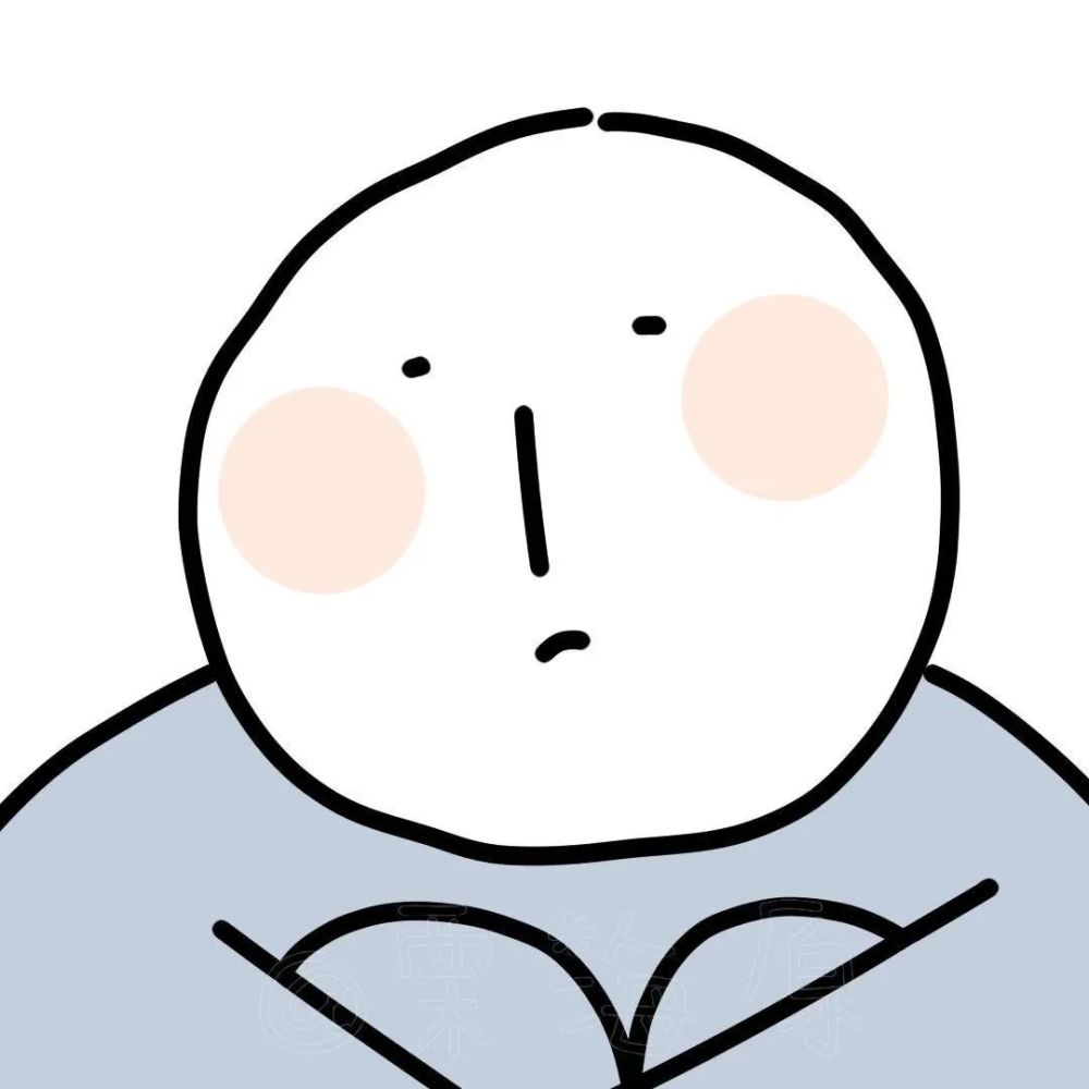 小蓝人头像,太可爱了吧!