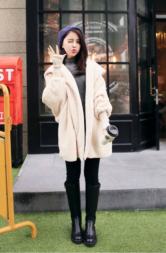 冬季穿搭想要温度和风度并存巧用打底裤搭配很重要气质提升一大截