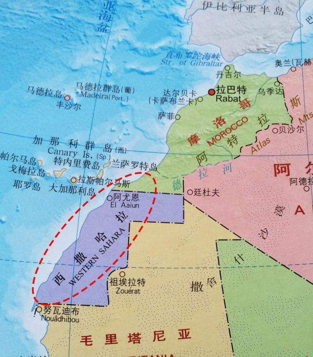 地理位置这意味着,西撒哈拉对摩洛哥宣战,如此一来,自1991年开始的