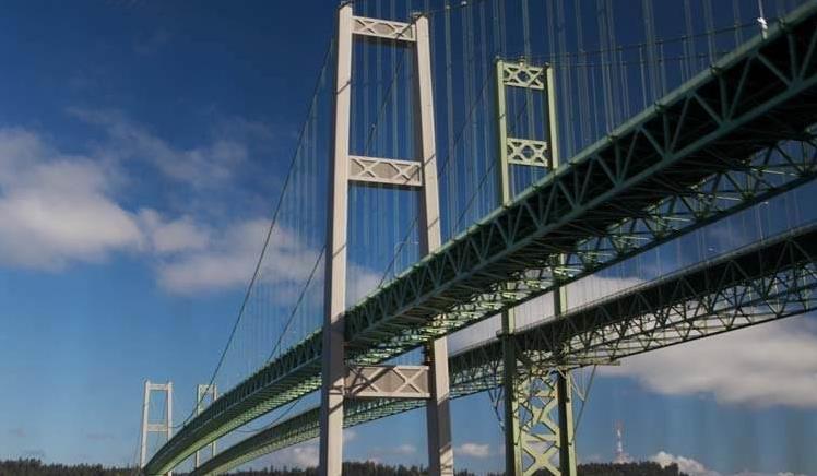 塔科马海峡吊桥,对于大家来说是一个比较陌生的名字,它是位于美国