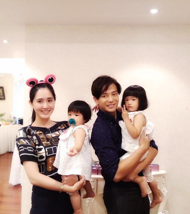 陈晓东和妻子王妤娴有两个女儿,为了赚奶粉钱最近在综艺《追光吧!