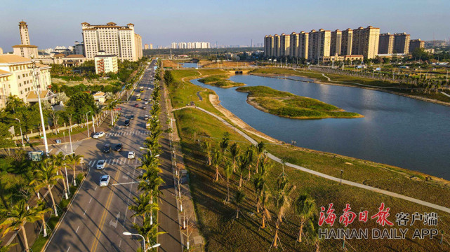 海口西海岸新区南片区一期水系生态修复雏形渐显