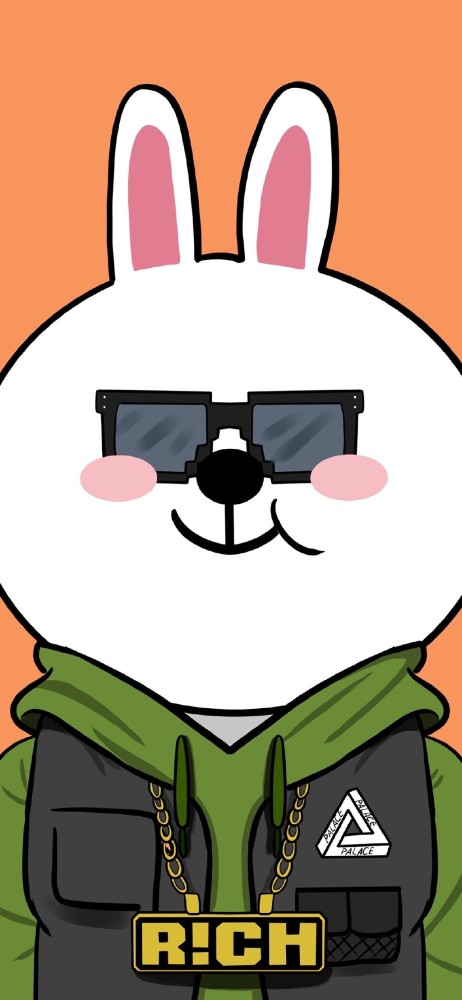 时尚潮流布朗熊手绘