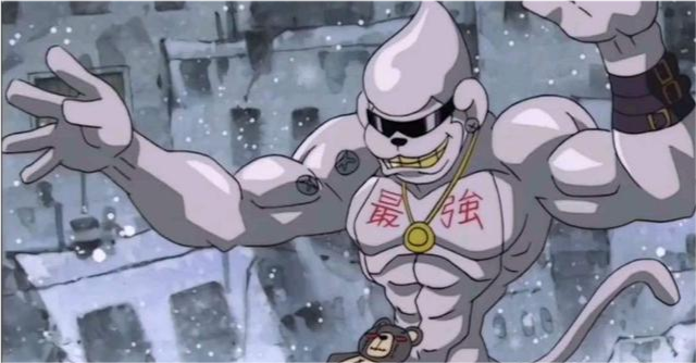 数码宝贝自称最强的数码兽暴打黄金剑狮兽被完全体敲碎身体