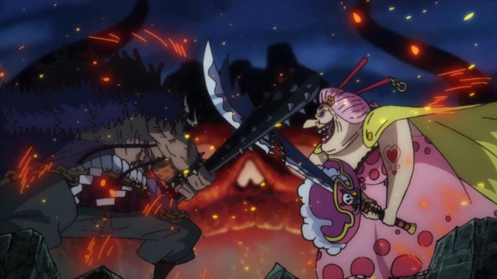 海贼王凯多与大妈的对战谁更强霸王色对碰三灾直接汗颜