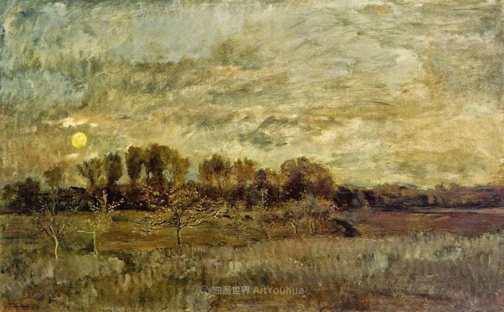 他以船为画室描绘河岸风光莫奈学他也造了个水上画室