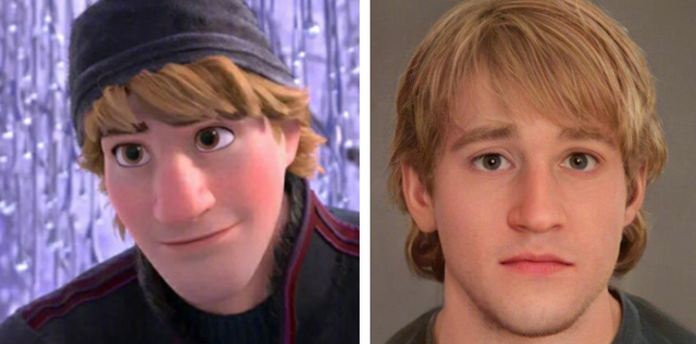 当迪士尼公主里的男性变成真人冰雪奇缘的又憨又帅