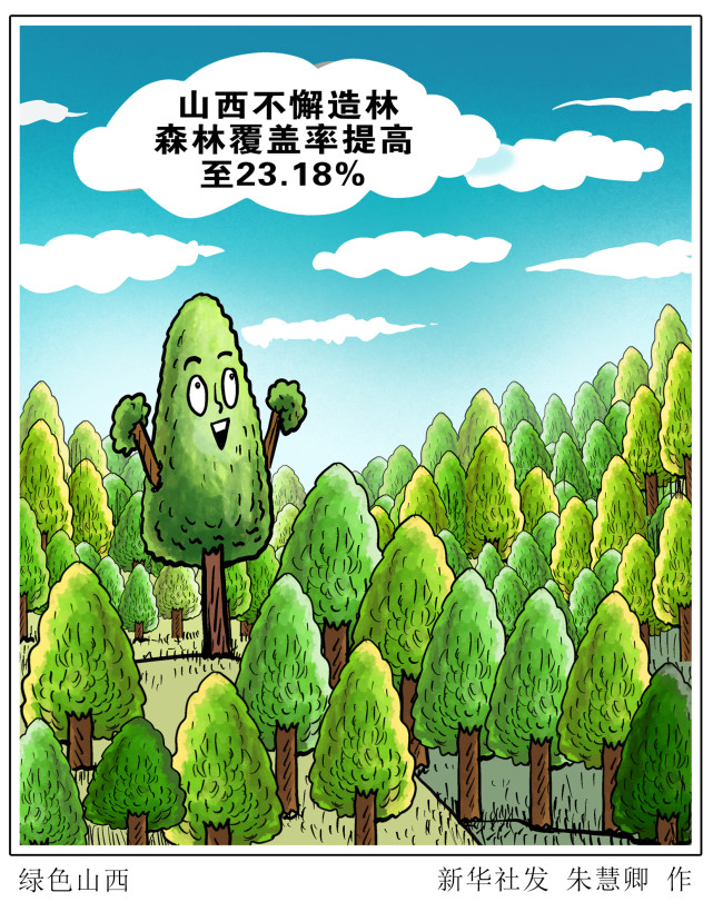 图表 漫画 环境 绿色山西 山西 山西省林业和草原局