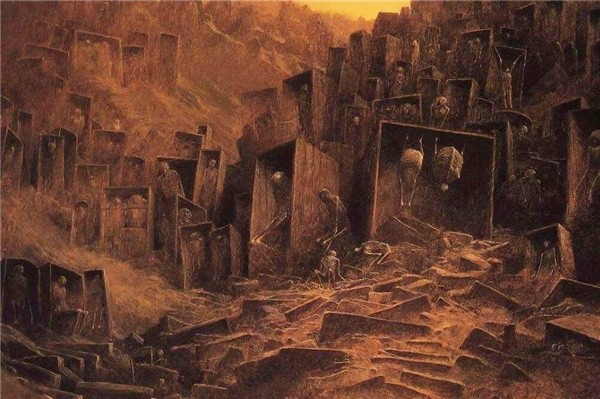 画家因车祸心脏骤停10分钟醒后画出地狱模样人们看后很害怕