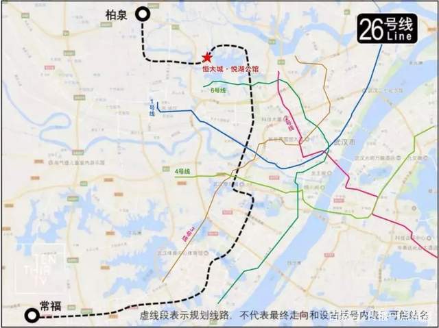 蔡甸奓山地铁规划,将规划地铁10号线及26号线