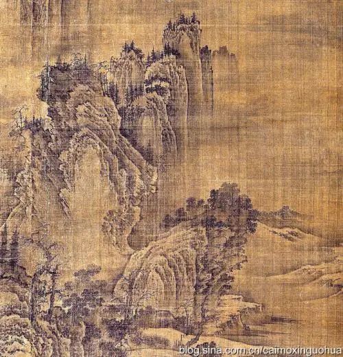 巨然被画史并称"董巨;北方山水画的开创者荆浩,关仝,史称"荆关,四人