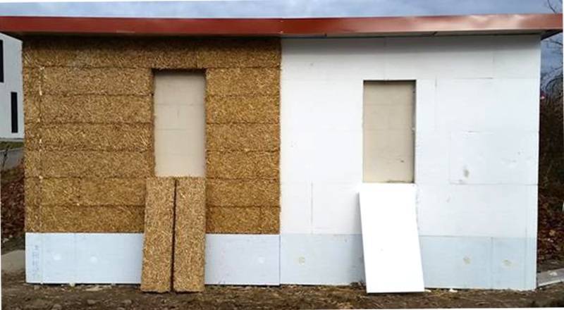 国外自建房为了保温给外墙包一圈15公分稻草成本比保温板便宜