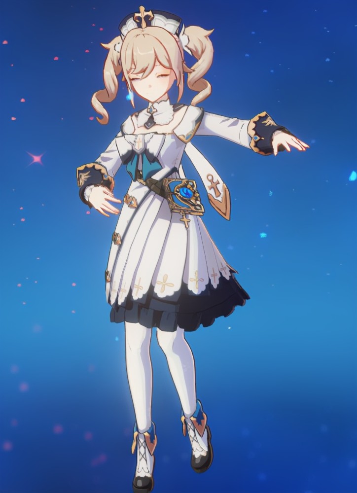 我个人建议平民都花点材料养芭芭拉,因为她是真的——牛!