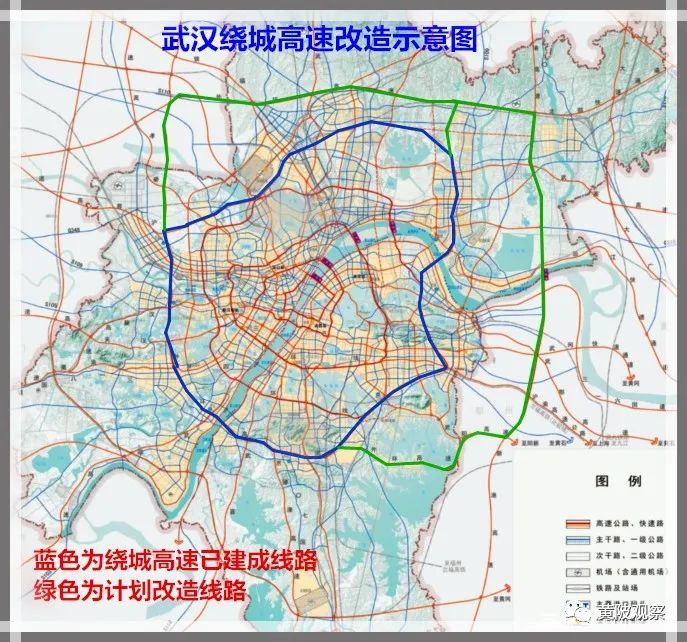 武漢六環線線路圖公開黃陂得到了什麼