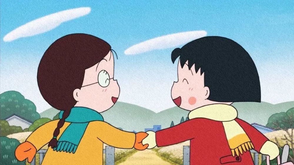 朋友圈我的樱桃小丸子背景图