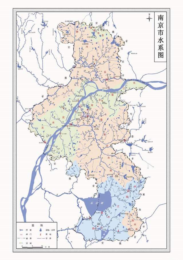 江南城市一样,河网密布,水系发达,除了穿城而过的长江之外,还有滁河