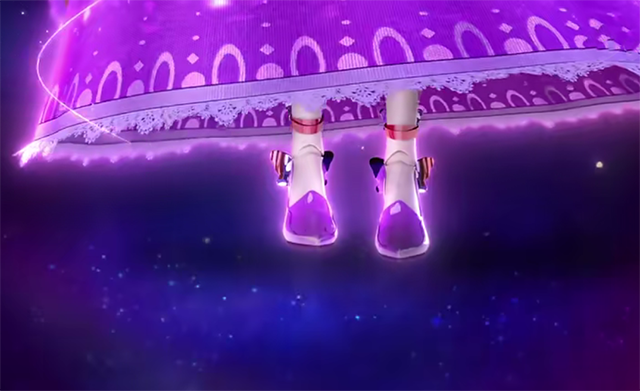 在高颜值,好气质的渲染下这双普通的水晶鞋自然也会跟着让人感觉更