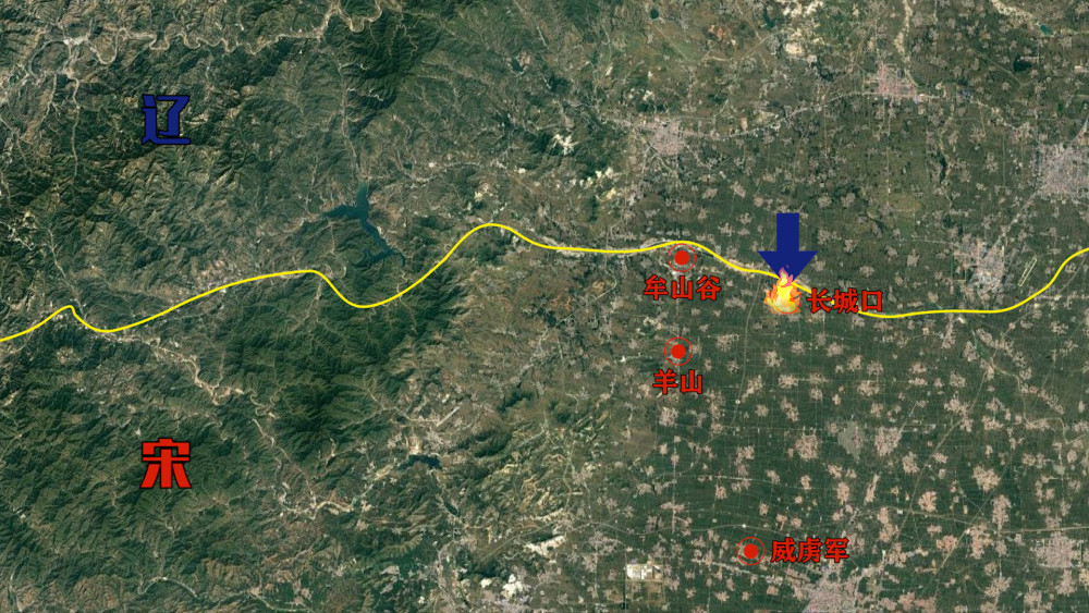 遂城羊山之戰示意圖