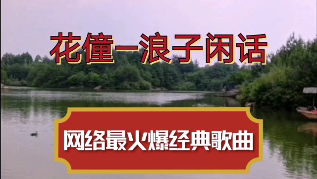 网络最火爆歌曲花僮浪子闲话声音柔情似水非常好听