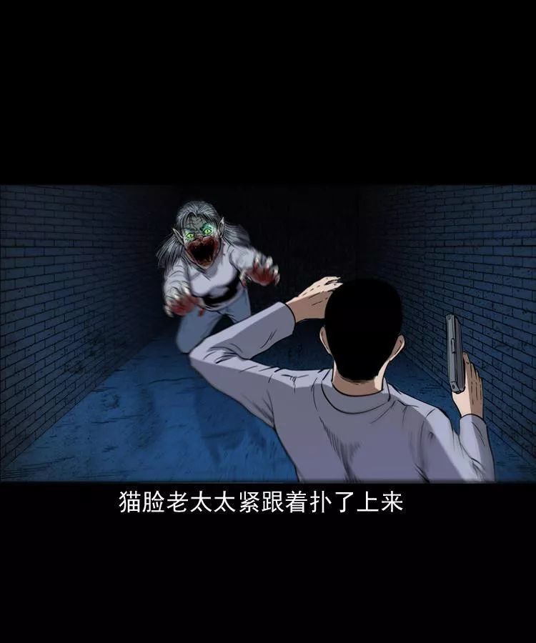 民间怪谈漫画《猫脸老太》,老太死后诈尸成猫脸老太太太!