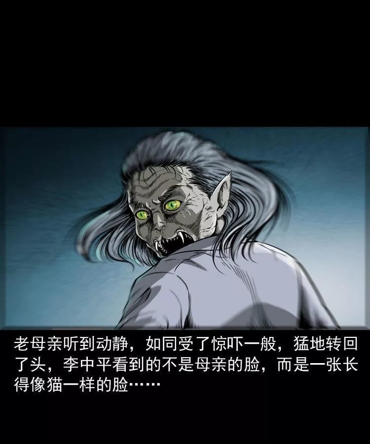 民间怪谈漫画《猫脸老太》,老太死后诈尸成猫脸老太太太!