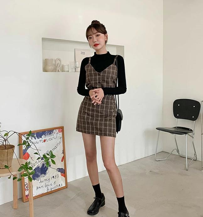 多样化的格子图案时尚穿搭,用不同的格子单品来展示自己的个性