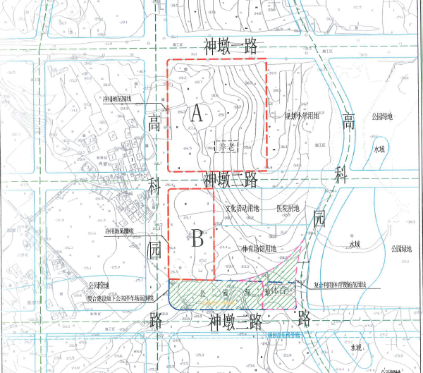 地块位于东湖新技术开发区神墩一路以南,高科园一路以西,神墩三路以北