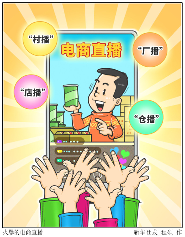 图表漫画财经聚焦2020印象火爆的电商直播