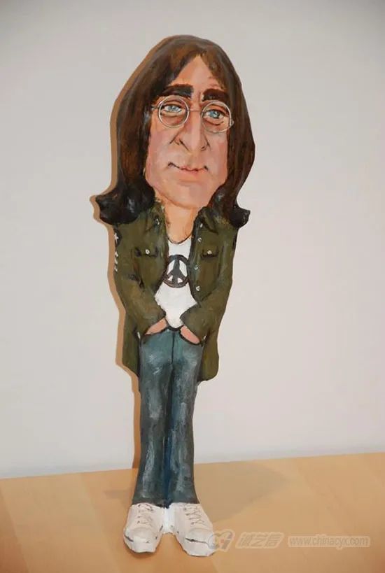 英国摇滚歌星约翰列侬漫像