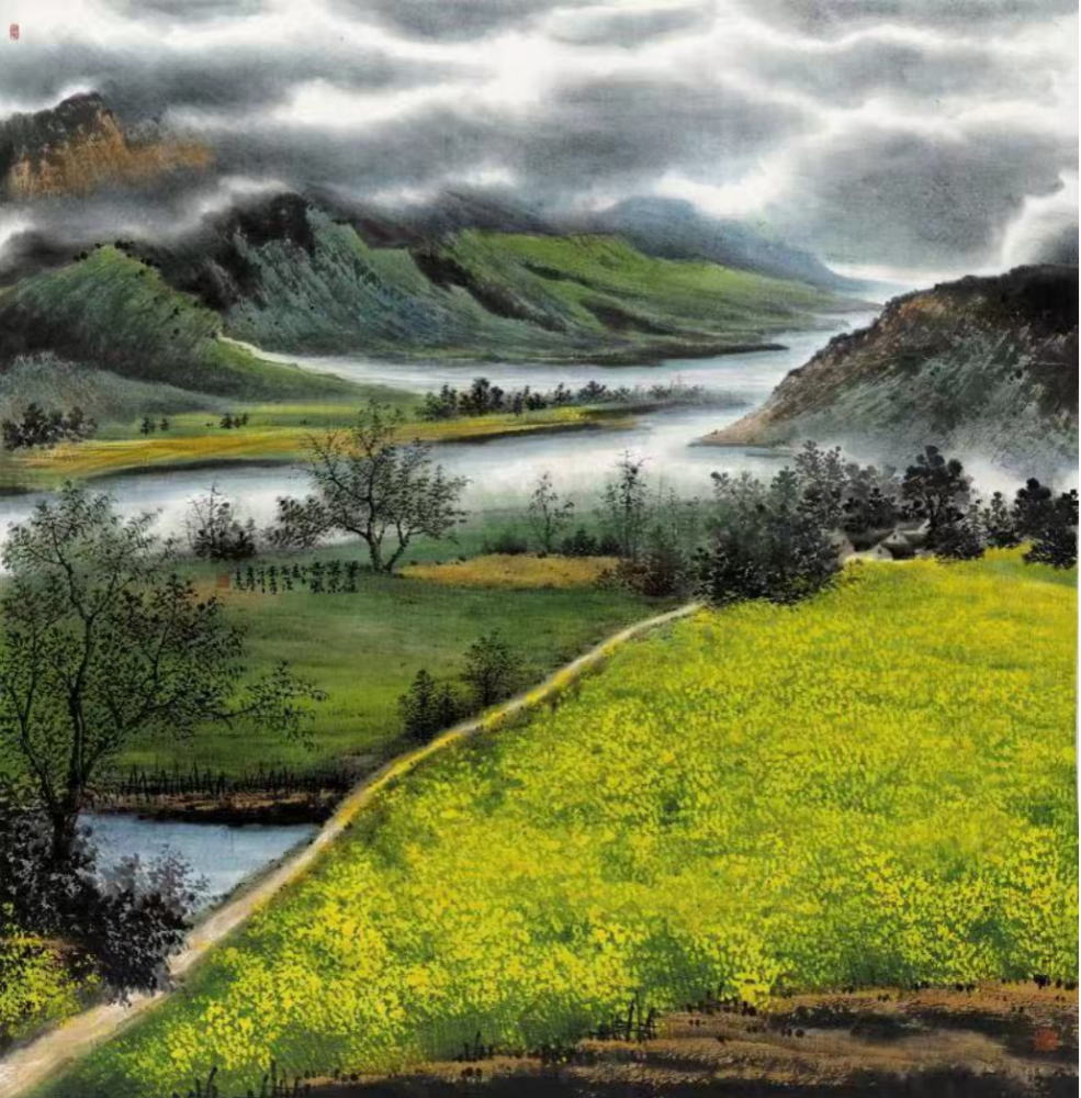 笔墨江南梁立志彩墨江南中国画展亮相南京