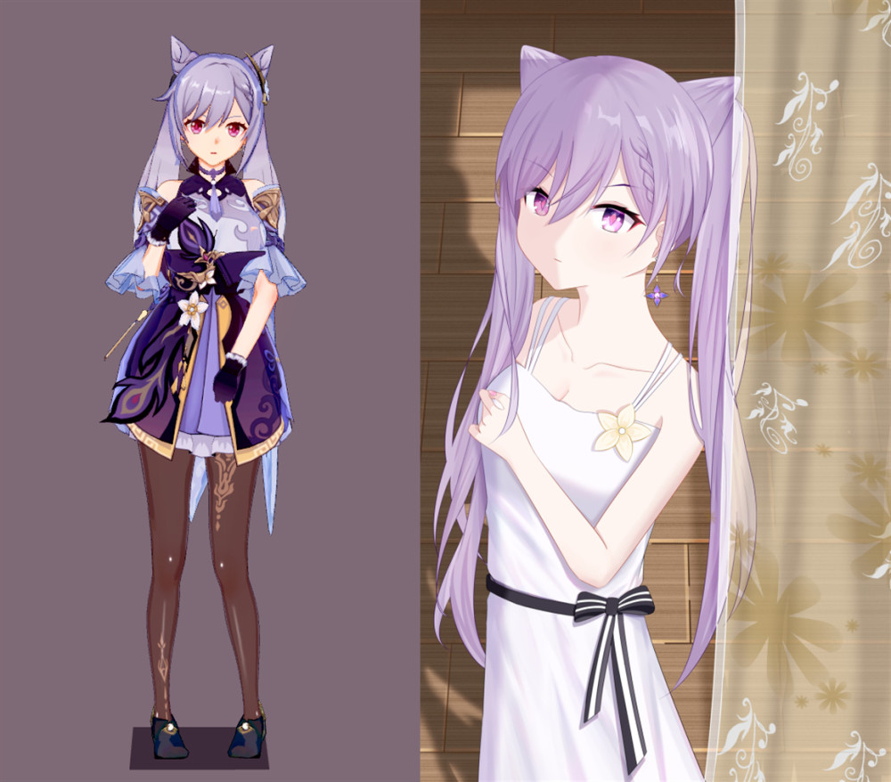 《原神》玩家给刻晴换了8套衣服,英仙座和芽衣最好看!_腾讯新闻