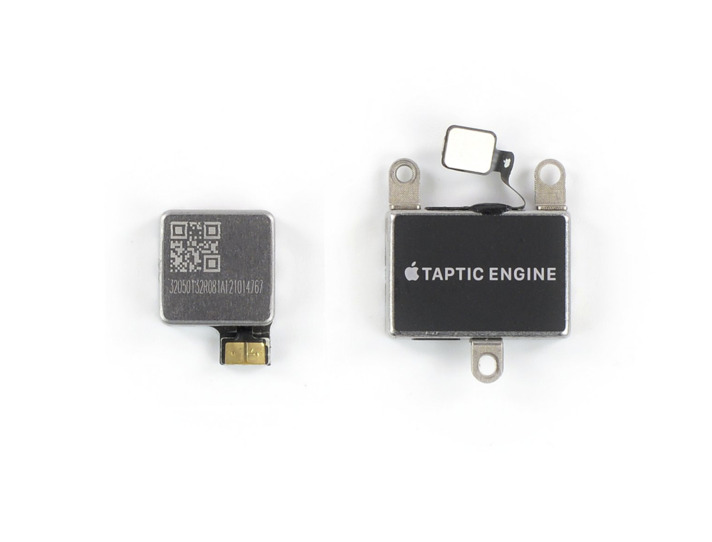 可以看到华为的这个mate 40 pro的线性马达相比iphone 12 mini的线性