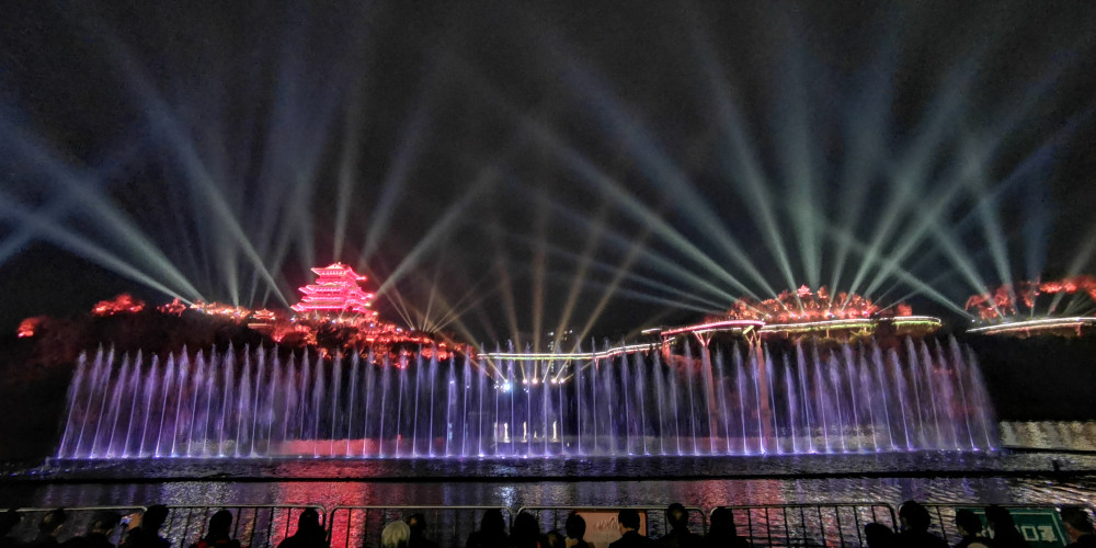 福建首个3d水秀亮相沙县,吸引万人同时观看,太梦幻了_腾讯新闻