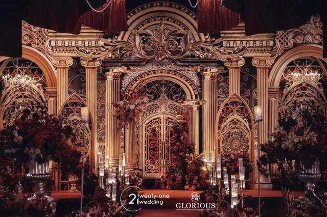 优雅复古的欧式宫廷风婚礼