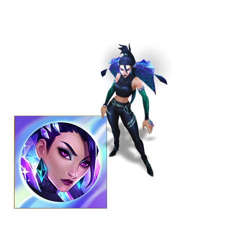 k/da all out 卡莎 baddest 炫彩 图标 兑换价格:300枚女帝无双(2020)