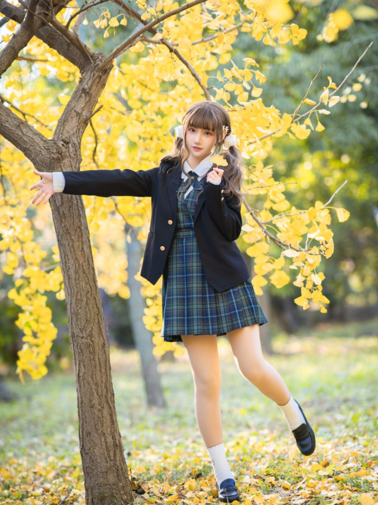 秋日jk穿搭|唯有银杏不负秋
