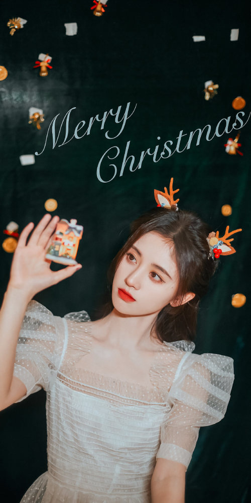 圣诞系列|鞠婧祎超美壁纸