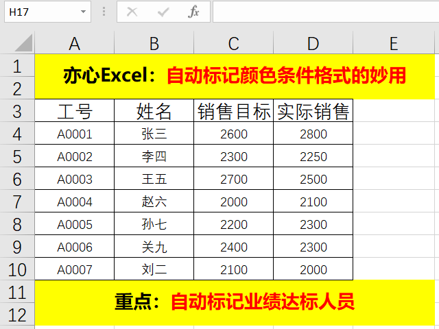 Excel技巧 自动标记颜色条件格式的妙用 腾讯新闻