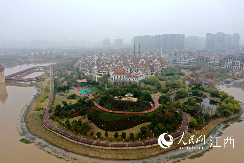 航拍南昌九龙湖湿地公园:四季有景 处处怡人